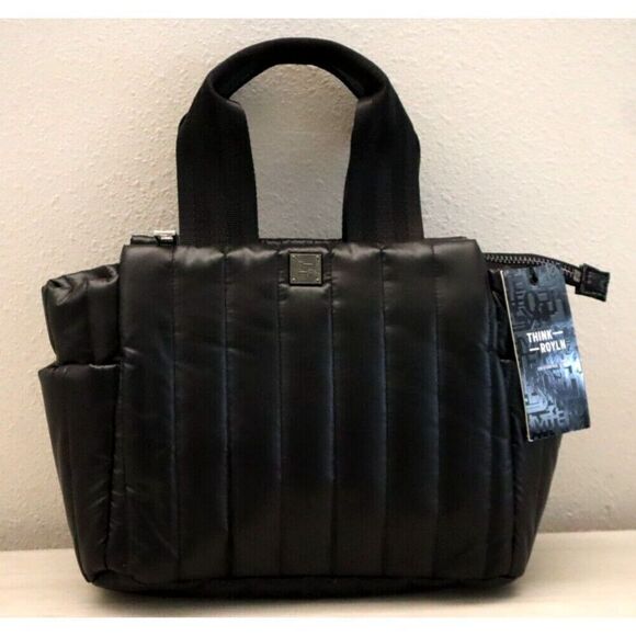 Think Royln Women's Pearl Black Urban Legend Medium Quilted Handbag $168 - Picture 1 of 9